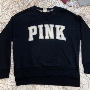 pink | pull over sweater